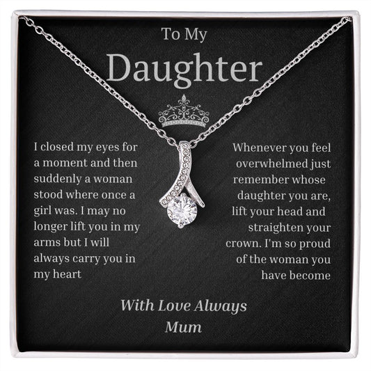 To My Daughter - Alluring Beauty Necklace - I'm so proud of you