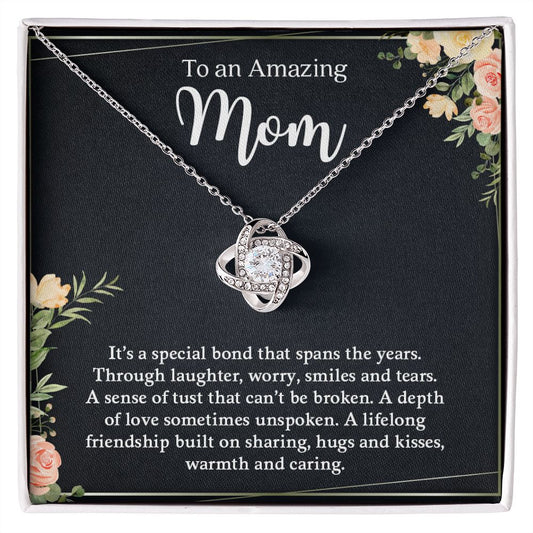 To My Amazing Mom - Love Knot Necklace